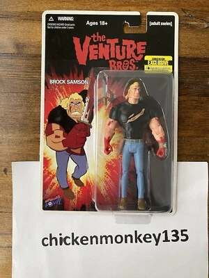 Venture Bros *Brock Samson* Camisa Sangrienta Negra 3.5” Figura Bif Bang Pow - RARA Foto 1 de 3
