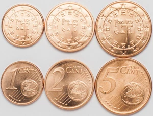 Portugal 3 coins set 2002 UNC (#6481) - Picture 1 of 1