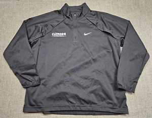 Clemson Tigers Pullover Mens XL Black Nike Dri Fit 1/4 Zip Golf Basketball - Picture 1 of 7