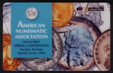 5m ANA Early Spring Convention Tucson Arizona Coins 03/96 PROOF Phone Card