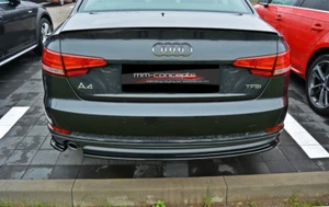 CUP Diffusor Seiten Ansatz SET SCHWARZ für Audi S4 A4 S Line B9 Flaps Heck V1 - Bild 1 von 8