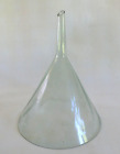 Antique Vintage Large Fluted Glass Apothecary Pharmaceutical Wine Funnel