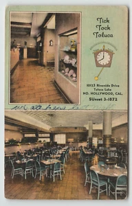 Postcard the Tick Tock Toluca Restaurant in Hollywood, CA. - Dual View - Picture 1 of 2