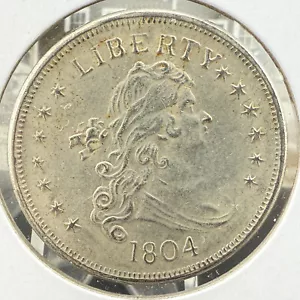 MONETA DA 1 DOLLARO LIBERTY AMERICANA 1804 MEDAGLIA COMMEMORATIVA USA 38mm SP1423 - Foto 1 di 2