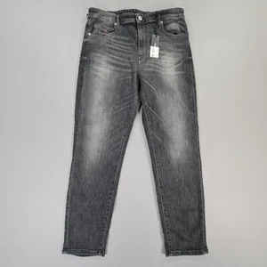 DIESEL Womens Jeans Grey W31 L26 Slim Skinny High Rise Stretch Babhila 089AA - Picture 1 of 14
