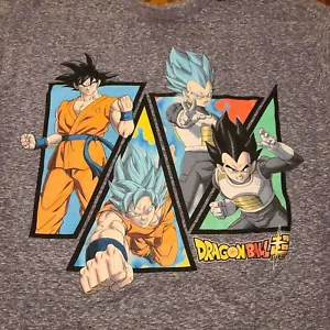 Dragon Ball Z T Shirt Graphic Tee gray Size L. Anime. - Picture 1 of 8