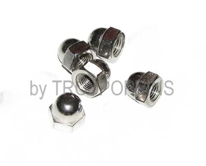 5-SS 3/8"-24 HEX CAP ACORN NUTS FINE THREAD STAINLESS STEEL 18-8 FASTENER PARTS - Picture 1 of 1