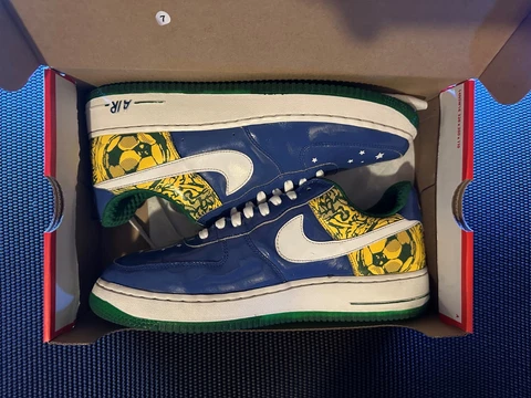Nike Air Force 1 LowRonaldinho 2006 Size 8.5 Authentic New Condition Cover