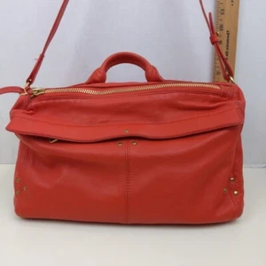 Jerome Dreyfuss Raoul Purse Women's Handbag Bright Red Leather Designer Bag - Picture 1 of 11