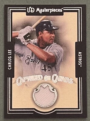 2007 UD Masterpieces CARLOS LEE Captured On Canvas GU Jersey/Relic/Patch #CC-CL - Image 1 of 2