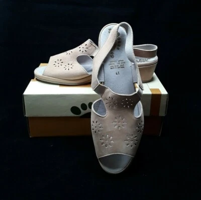 Zapatos Sandalia Spring Step Cuero Tostado Belice Talla 41 Euro 10-10.5 EE. UU. NUEVOS SIN CAJA Foto 1 de 4