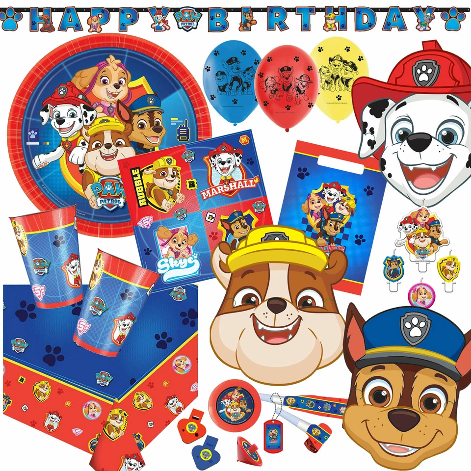 PAW PATROL- Geschirr Deko Mitgebsel Kindergeburtstag Kinder Geburtstag Party Set - Bild 1 von 1