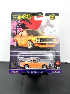 Hot Wheels 2024 Premium Japan Historics 4 '72 Toyota Corolla Levin оранжевая 2/5 - Изображение 1 из 2