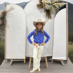 Wrangler white pageant jeans viable size 9 Slim - Picture 1 of 5