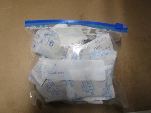 Silica Gel Packets Desiccant Moisture Random Styles Random Sizes Over 1 Pound - Picture 1 of 2