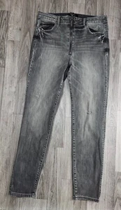 Forever 21 Womens Size 28 Distressed Skinny Denim Grey Jeans - Picture 1 of 10