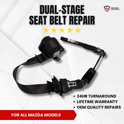 DUAL STAGE SEAT BELT REPAIR SERVICE FOR MAZDA OEM ALL MAKES ALL MODELS - Image 1 of 4