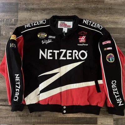 Chaqueta de carreras Ward Burton #0 Netzero para hombre talla XL NASCAR Pit Crew Foto 1 de 4