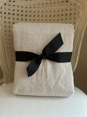 West Elm European Flax Linen Blackout Curtain (1) 48”x108” Natural Flax NWOT OB - Image 1 of 4