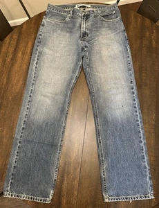Harley Davidson Jeans Mens 34x30.5 Blue Straight Leg Casual Denim Medium Wash - Picture 1 of 14