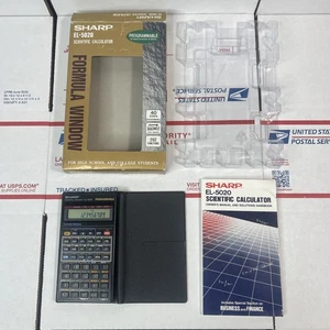 VINTAGE Sharp Scientific Programmable Calculator EL-5020 - NR MINT - SAME DAY - Picture 1 of 9