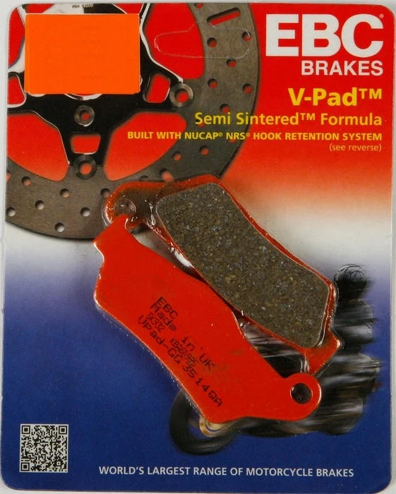 Pastillas en V de freno traseras izquierda semi sinterizadas EBC V #FA214/2V Triumph Foto 1 de 1