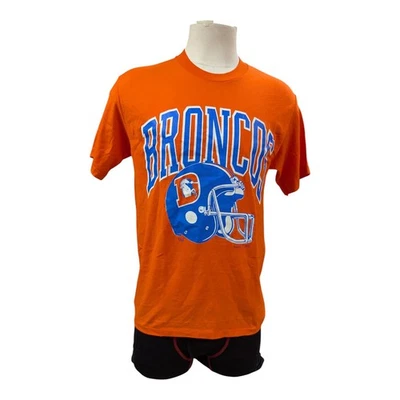 Винтажная футболка 80-х с логотипом Denver Broncos 7 | сделано в США | одинарный шов  - Изображение 1 из 4