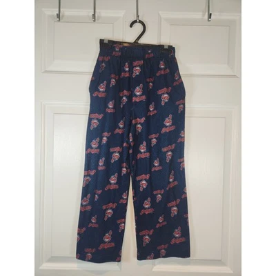 Pantalones de salón de franela pijama de los Indios de Cleveland talla 6 7 para niño de MLB Foto 1 de 4