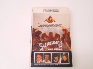 Superman 2 II - Allein gegen alle 1980 Uncut VHS German PAL Solar Video Hartbox - Bild 1 von 5