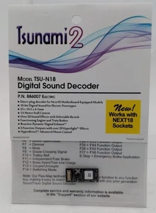 SoundTraxx 886007 TSU-N18 Decoder audio digitale elettrico 6 funzioni Next - Foto 1 di 1