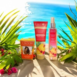 CALGON TAKE ME AWAY Hawaiian Ginger Nourishing Body Cream+ Fragrance Mist 8oz ec - Picture 1 of 24
