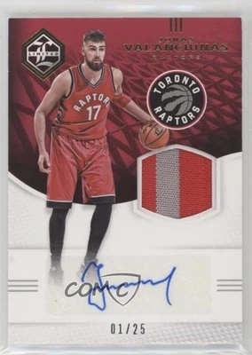 2016 Panini Limited Jersey Signatures Spotlight Gold /25 Jonas Valanciunas Auto - Image 1 of 2