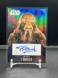 2016 Topps Star Wars Evolution Auto Tim Dry as J'Quille - Picture 1 of 2