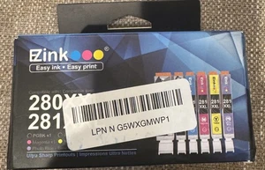 EZink Ink Cartridges 280XXL 281XXL 6 Cartridges - Picture 1 of 2