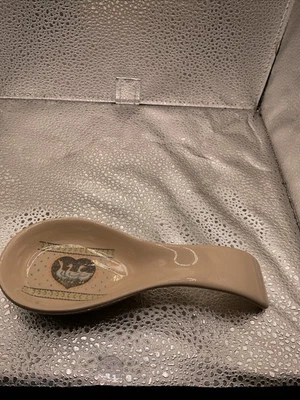 Reposacuchara vintage cerémica de gansos de campo/casa de campo azul y blanco Foto 1 de 2