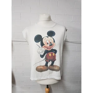Disney Tee T Shirt "Micky Mouse" Size S-M (Approx) Check measured sizes please. - Picture 1 of 5