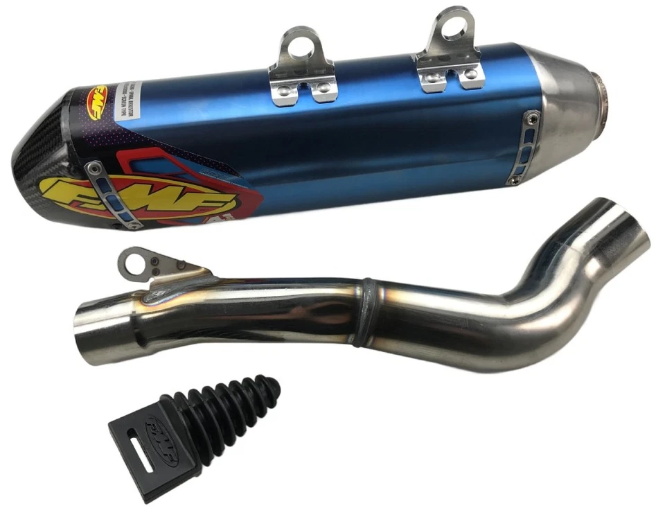 FMF Factory 4.1 RCT Blue Anodized Titanium Slip-On Muffler (045668) - Image 1 of 1