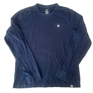 Hurley Long Sleeve T-Shirt Navy Men’s Size Medium Essential  - Picture 1 of 2