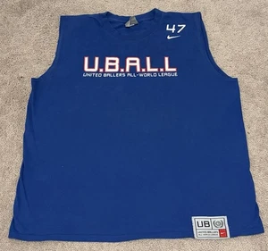 Vintage Y2K Nike U.B.A.L.L United Ballers All World League ärmelloses T-Shirt Größe L - Bild 1 von 14