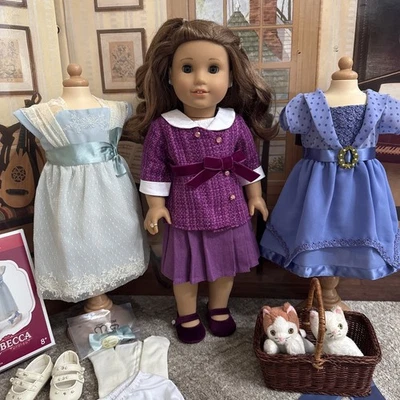 American Girl историческая кукла Ребекка Рубин лот снятых с производства кукол и аксессуаров - Изображение 1 из 4