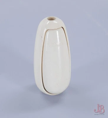 Vintage White Bakelite Pear Lamp Light Switch - Cord Hanging Button Tassel Gland - Image 1 of 4