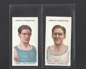 1915 ANTICHE CARTE TABACCO BOXER ORIGINALI OGDENS HOF BOXING 9,10 sport (TC2B1) - Foto 1 di 2
