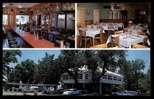 Postcard Beaumont Hotel Interior, Exterior and Air Strip, Beaumont, KS - Picture 1 of 2
