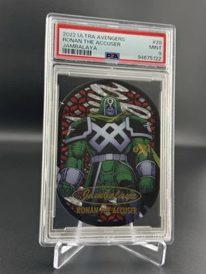 Fleer Ultra Avengers 2022 - Jambalaya Ronan the Accuser #28 *SSP* Como nuevo PSA 9 Foto 1 de 2