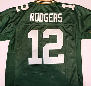 Reebok NFL On Field Aaron Rodgers Super Bowl Green Bay Packers #12 para hombre talla 50 - Imagen 1 de 4