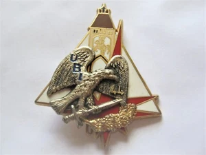 INSIGNE REGIMENT DE TRANSMISSIONS (NUMEROTE) 44° RT U.B.I ETAT EXCELLENT BALLARD - Picture 1 of 2
