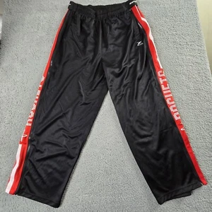 NBA Houston Rockets Warm Up Joggers Track Pants Mens Large Zipway Full Leg Zip - Picture 1 of 15