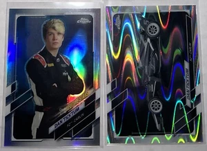 2021 Topps Chrome Formula 1 Future Stars F2 Dan Ticktum Refractor Lot Of 2 - Picture 1 of 2
