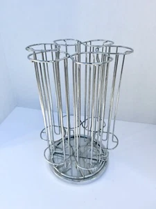 Tassimo Coffee Pod Coffee Lazy Susan Chrome Carousel Spinner Rack (B1) - Picture 1 of 5