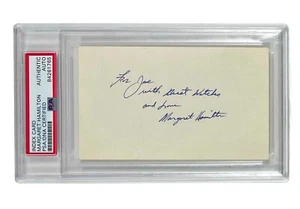 MARGARET HAMILTON signed handsigniert 3x 5 INDEX CARD OZ WITCH PSA/DNA SLABBED - Bild 1 von 6
